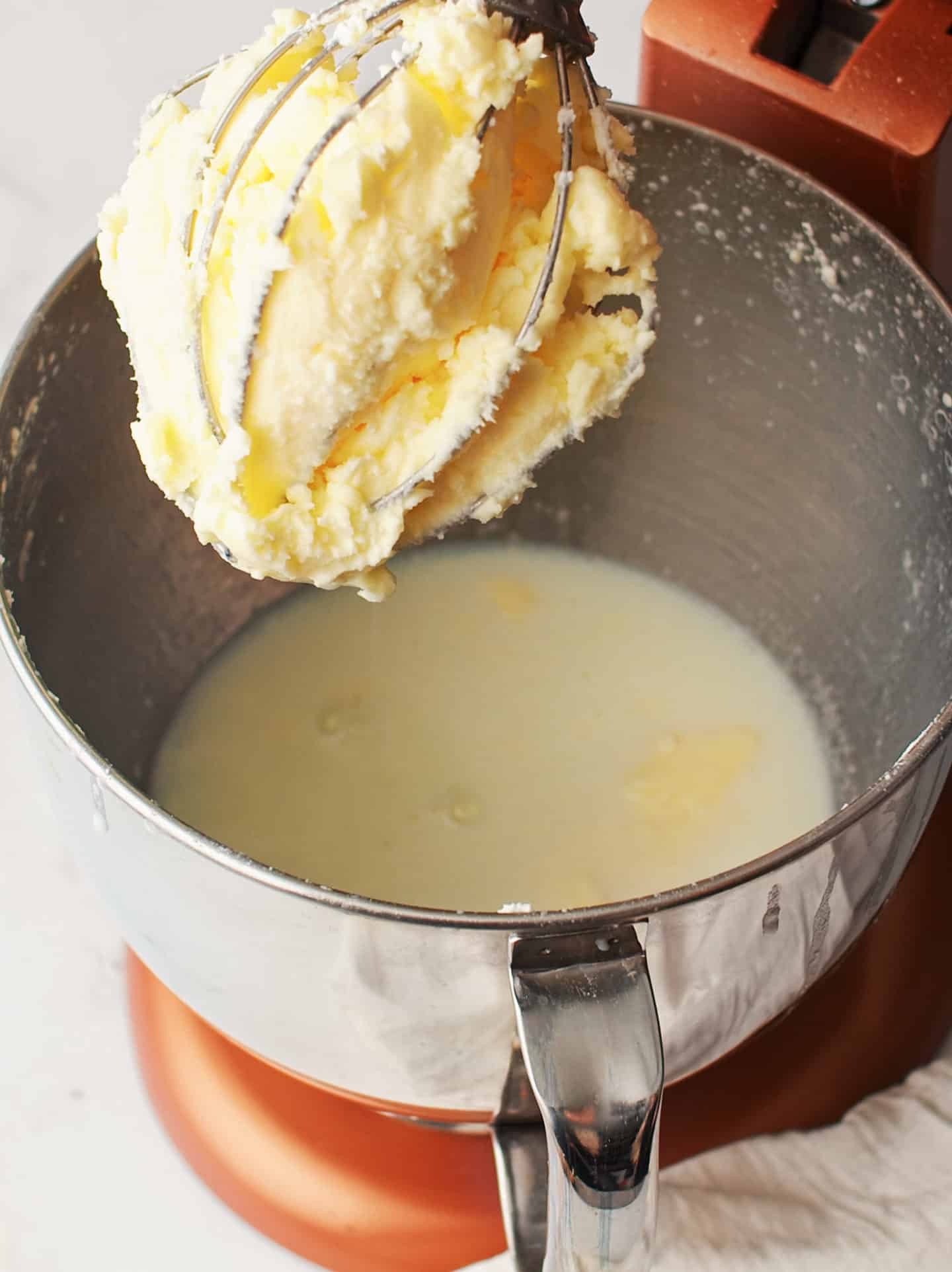 Butter and buttermilk seperated.