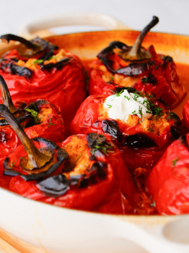 Traditional Stuffed Peppers.