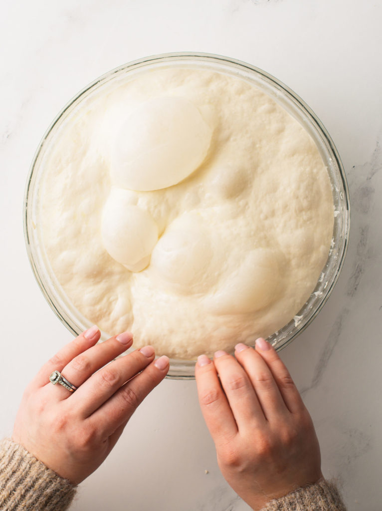 Focaccia dough.