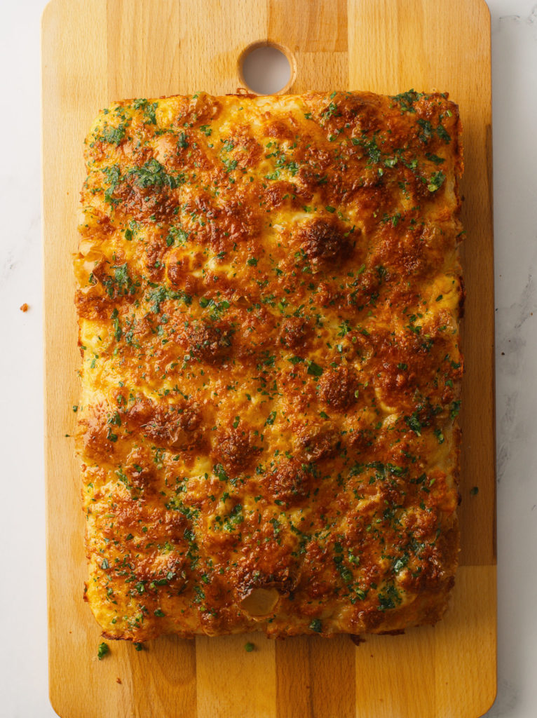 Cheesy Garlic Focaccia.