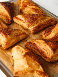Puff pastry baked.