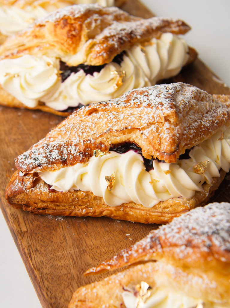 Berries and Cream Filled Croissants.