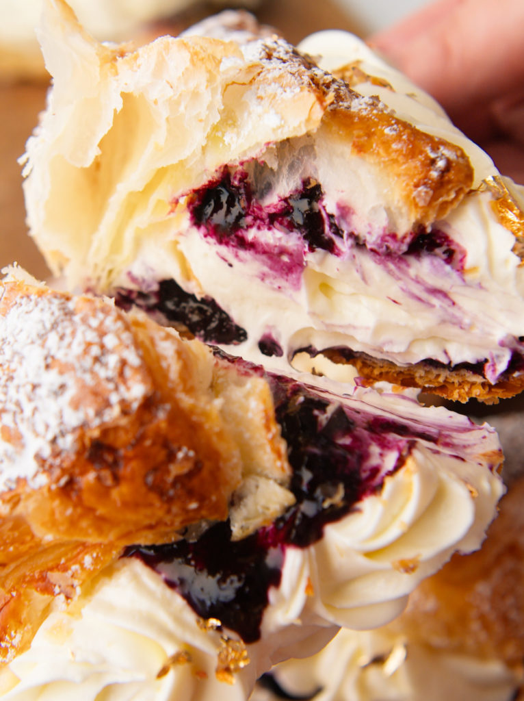 Berries and Cream Croissants.