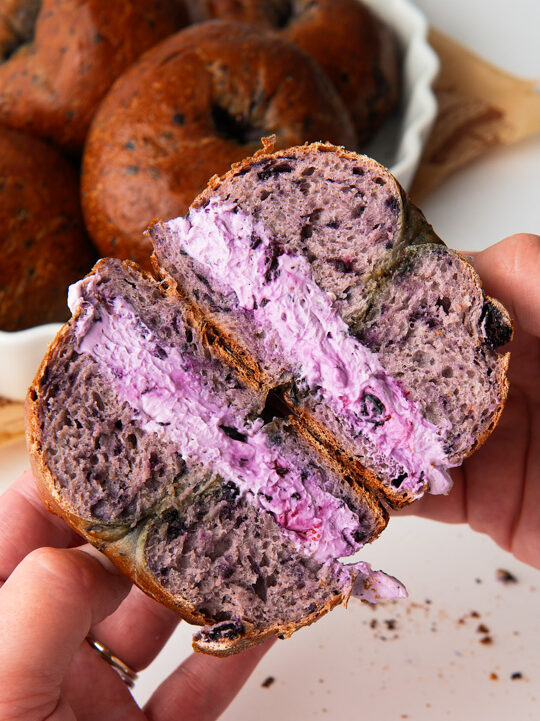 Blueberry Bagels.