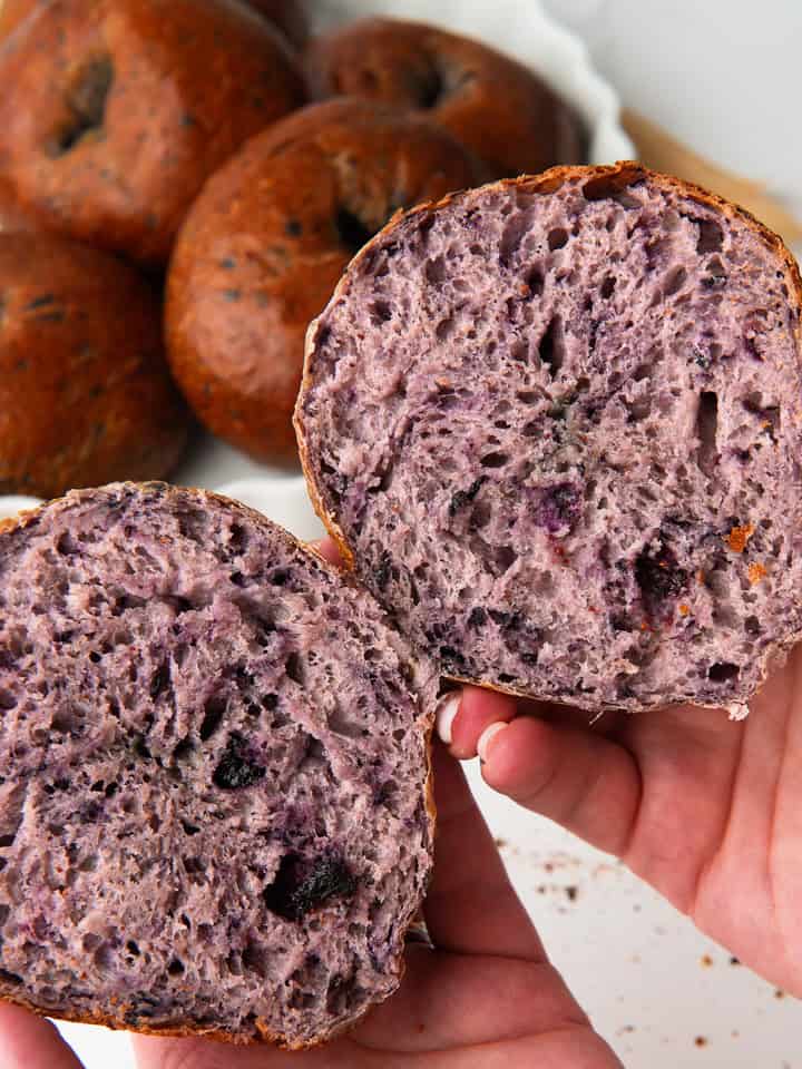 Blueberry Bagels.