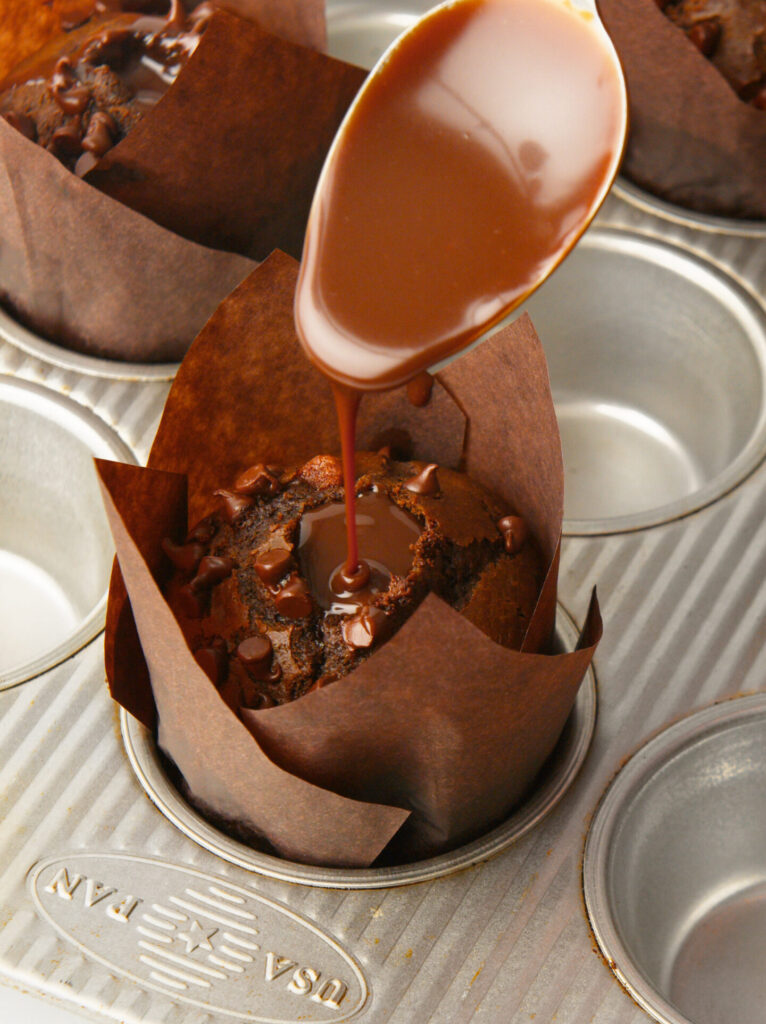 Double Chocolate Muffins.