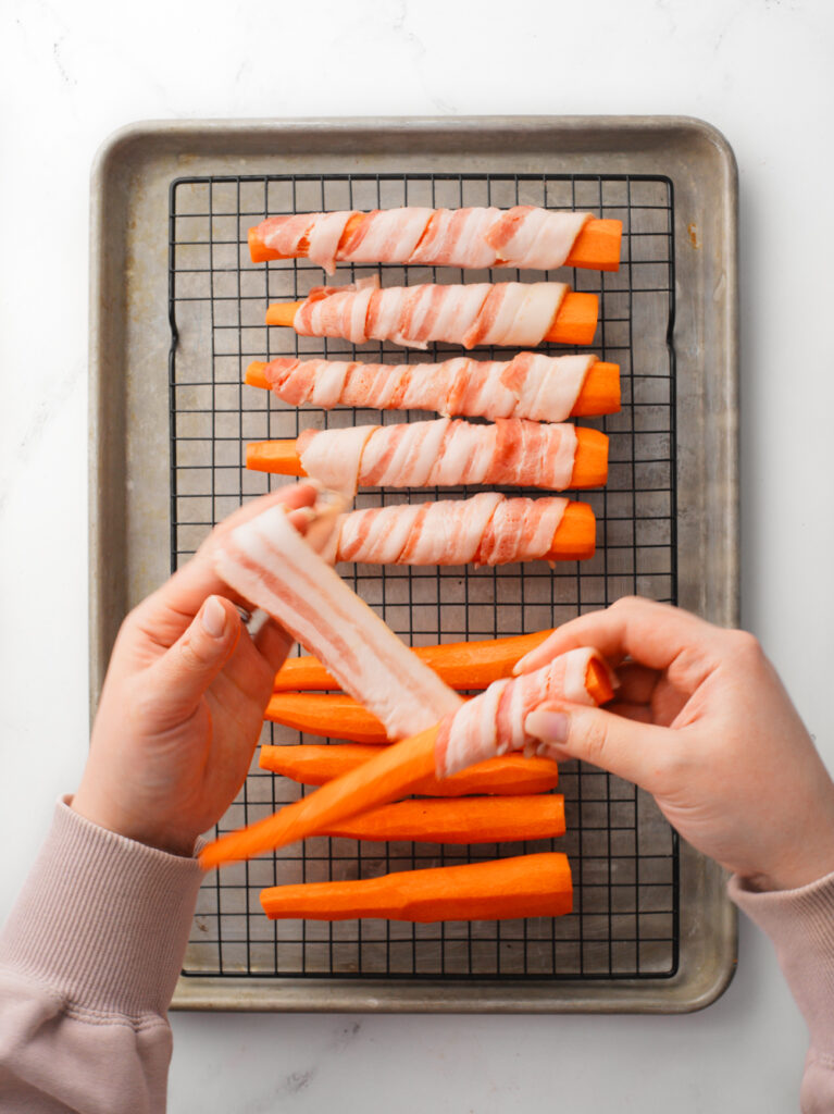 Bacon Wrapped Carrots.