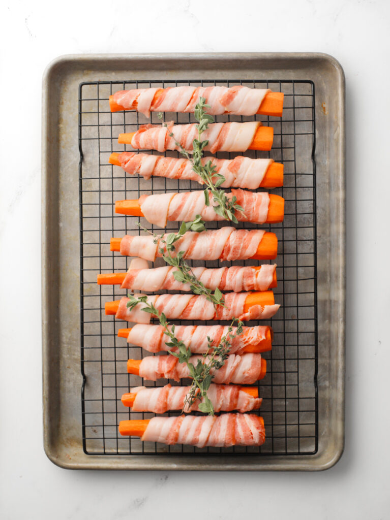 Bacon Wrapped Carrots.