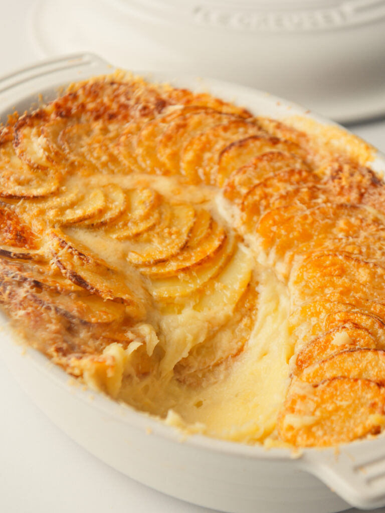 Mashed Potatoes au Gratin.