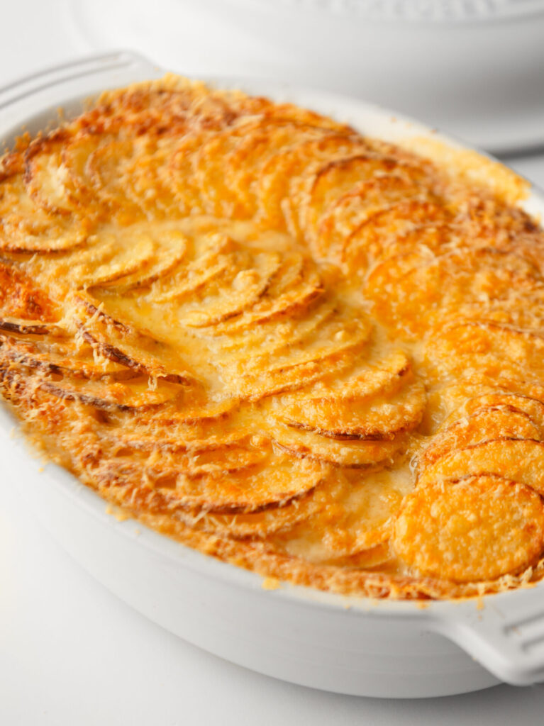 Mashed Potatoes au Gratin.