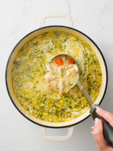 Lemon Chicken Orzo Soup.