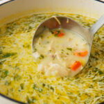 Lemon Chicken Orzo Soup.