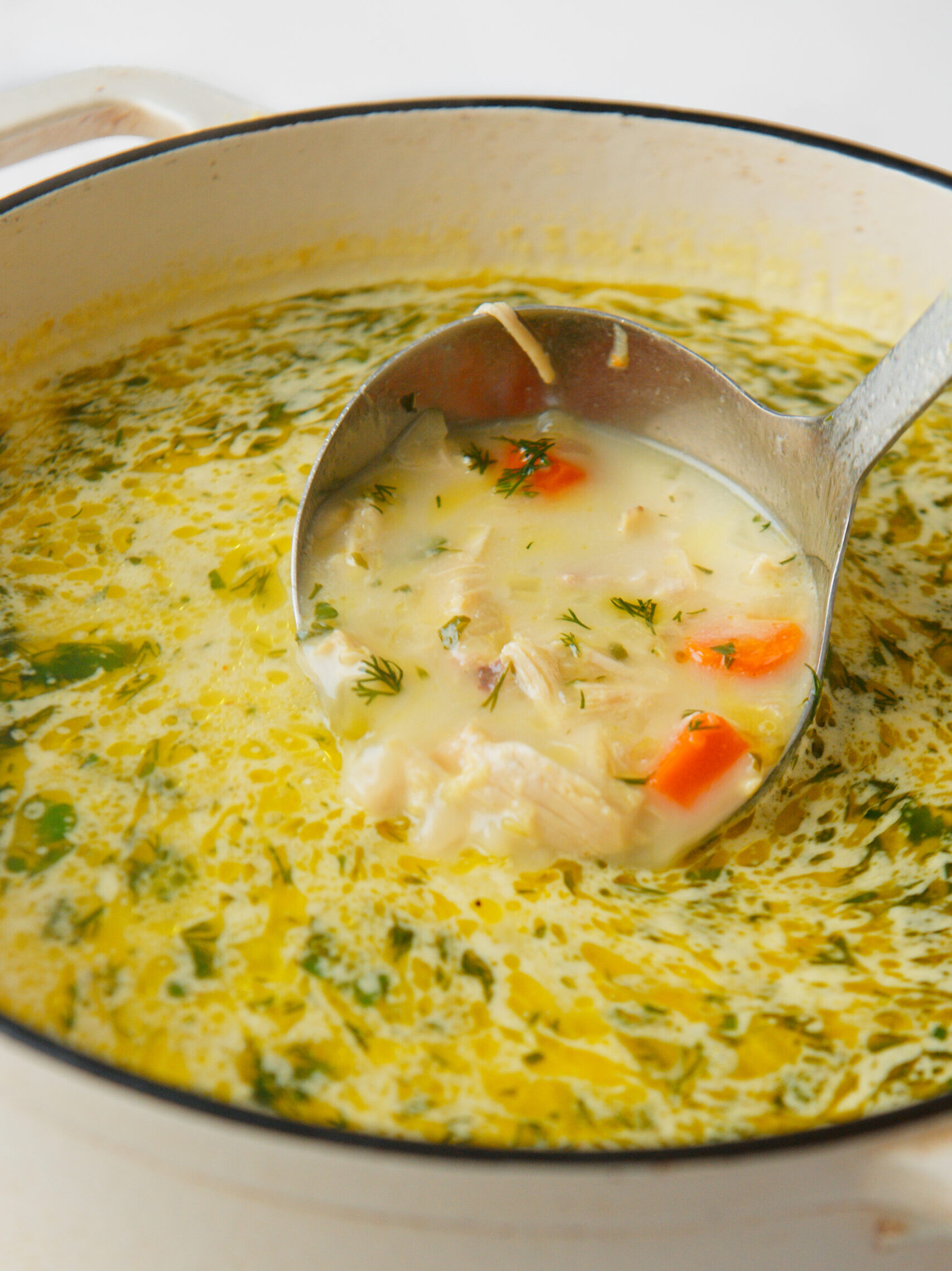 Lemon Chicken Orzo Soup.