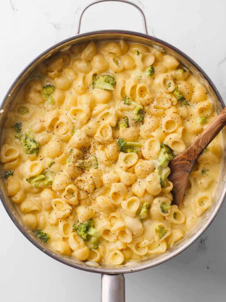 Broccoli Mac and Cheese.