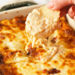 French Onion Dip with kettle chips.